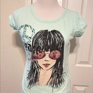 Graphic Kids T-Shirt - Mint Green